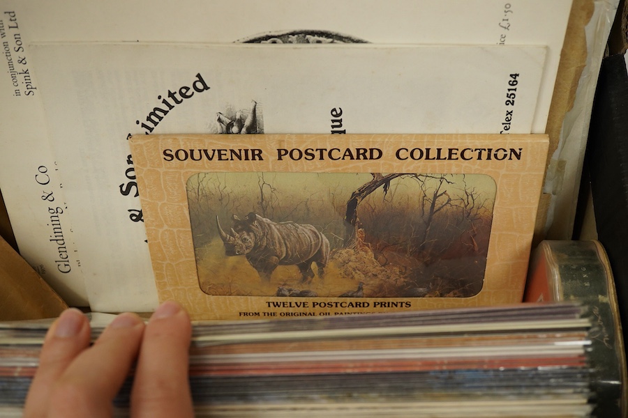 A collection of Royal Mail QEII first day covers and mint presentation packs and various loose stamps